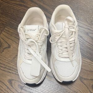 Off-White Ivory Mesh Sneakers